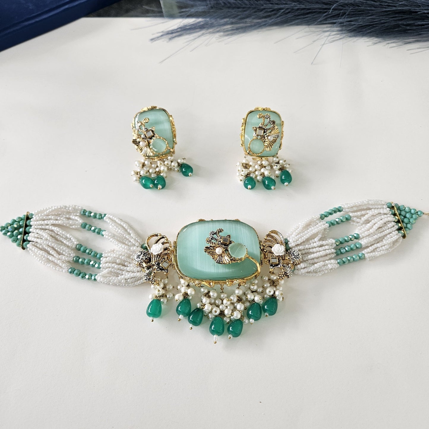 Meher Maheen Ladies Choker Set with Stylish Design