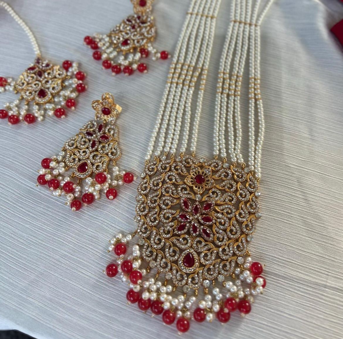 Mughal Long Mala Anniversary Auspicious Engagement Birthday Female